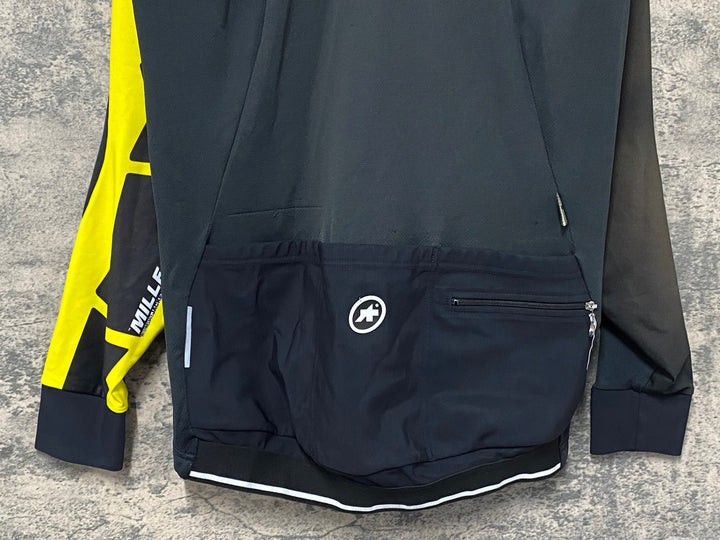 JE925 アソス ASSOS intermedaite evo jaket Sサイズ 黒/黄