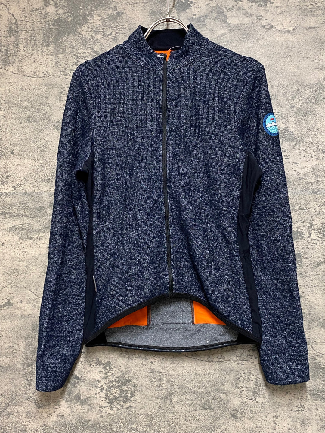 JP712 カフェドシクリステ Cafe du Cycliste マーガレット MARGUERITE MEN 長袖 サイクルジャージ 黒 XS 裏起毛