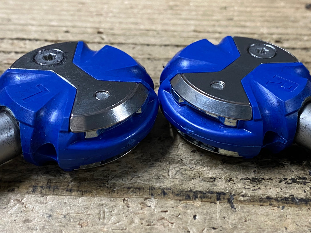 KJ393 スピードプレイ SPEEDPLAY ZERO STAINLESS STEEL ビンディングペダル 青