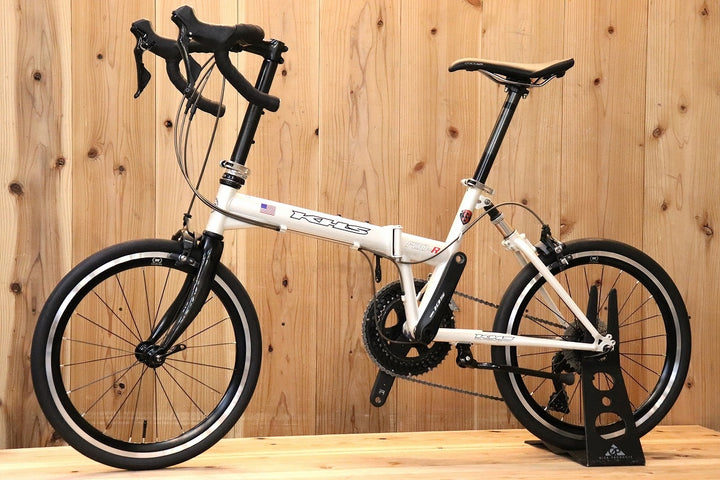 【カスタム多数!!】 KHS F20-R シマノ 105 R7000 MIX 11S クロモリ ミニベロ 折り畳み自転車 20インチ 【芦屋店】