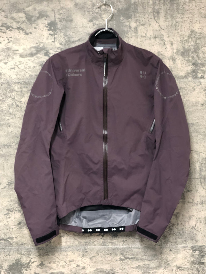 KN743 ユニバーサルカラーズ Universal Colours CHROMA 長袖 レインジャケット 薄紫 XS ※汚れ