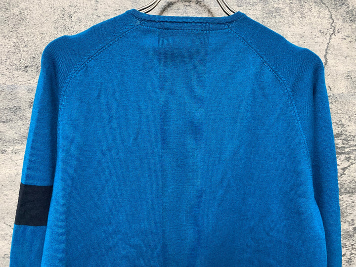 JY093 ラファ Rapha WOMEN’S MERINO ZIP TROUGH 長袖 サイクルジャージ レディース 青 M