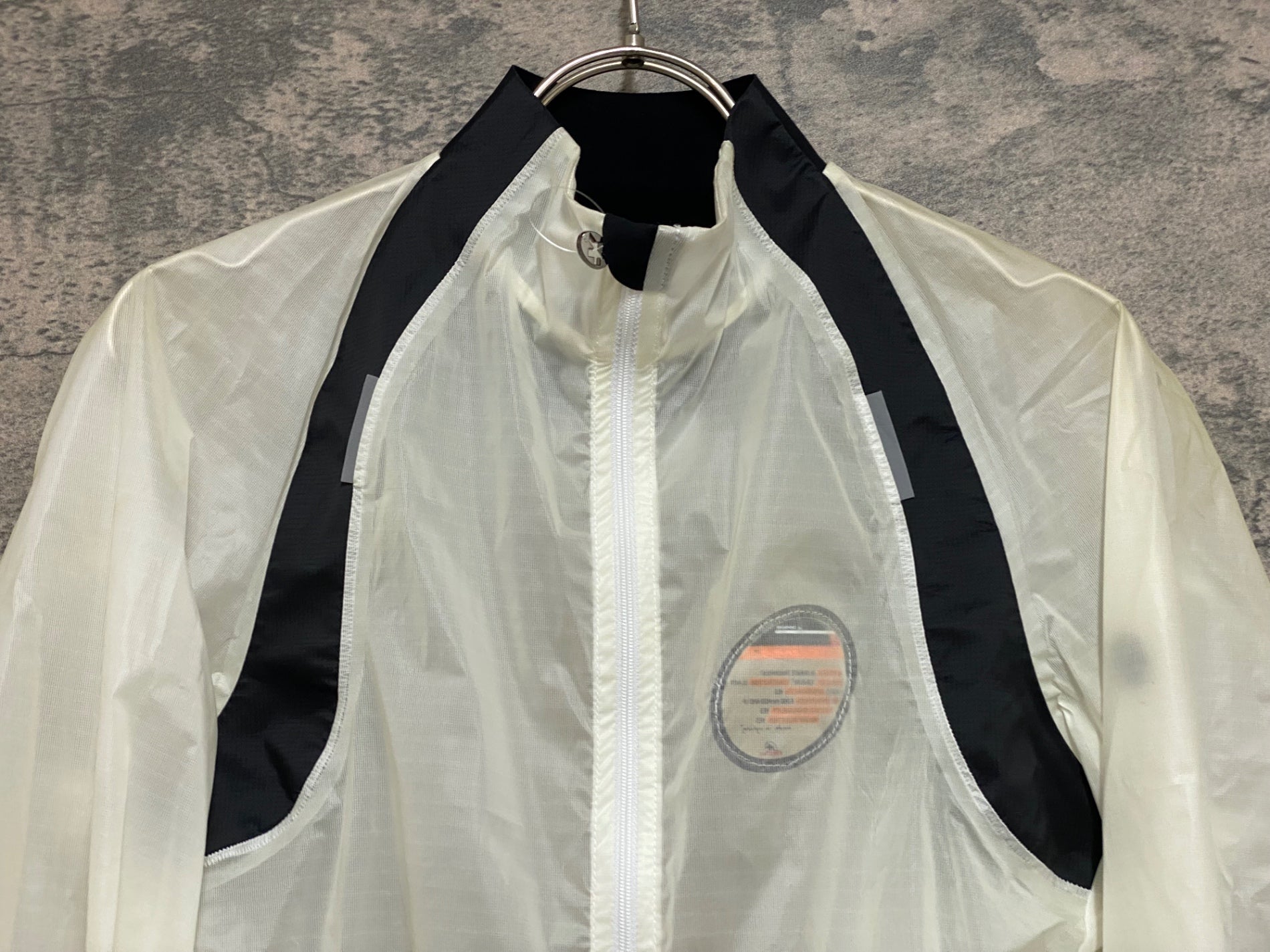 JS268 アソス ASSOS sJ.climaSchutz 長袖 ウィンドブレーカー 白 黒 XS