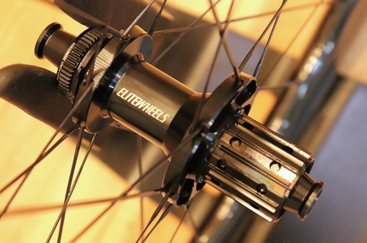 エリートホイールズ ELITEWHEELS ドライブ DRIVE HELIX 57D SS カーボン チューブレスレディ ホイールセット シマノ 11S/12S 【芦屋店】