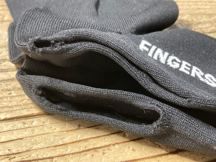 KM738 フィンガークロスド FINGERCROSSED OVERSOCKS シューズカバー 黒 L