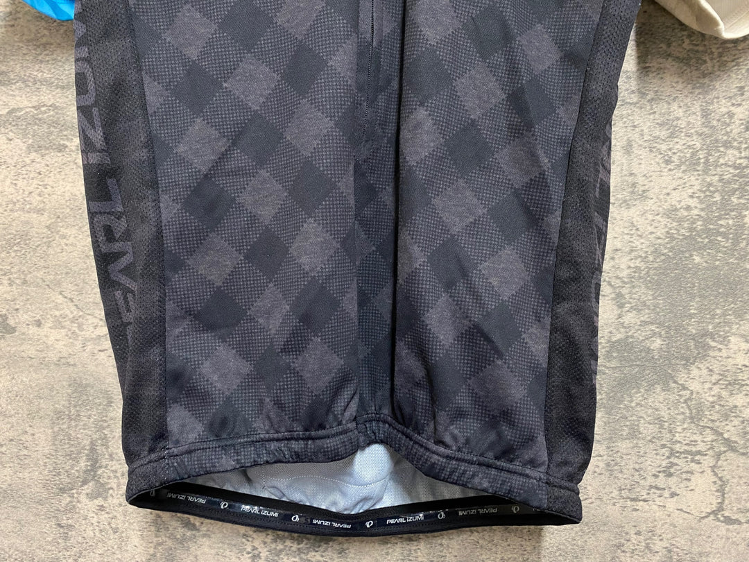 JP276 パールイズミ PEARL iZUMi 半袖 サイクルジャージ 黒 総柄 L