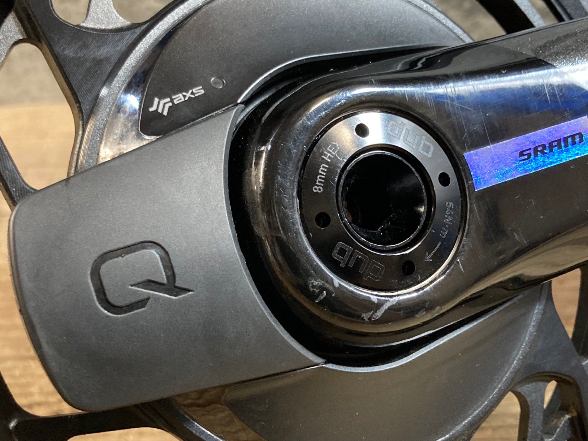 JZ469 スラム SRAM FORCE D2 クランクセット パワーメーター付き 165mm