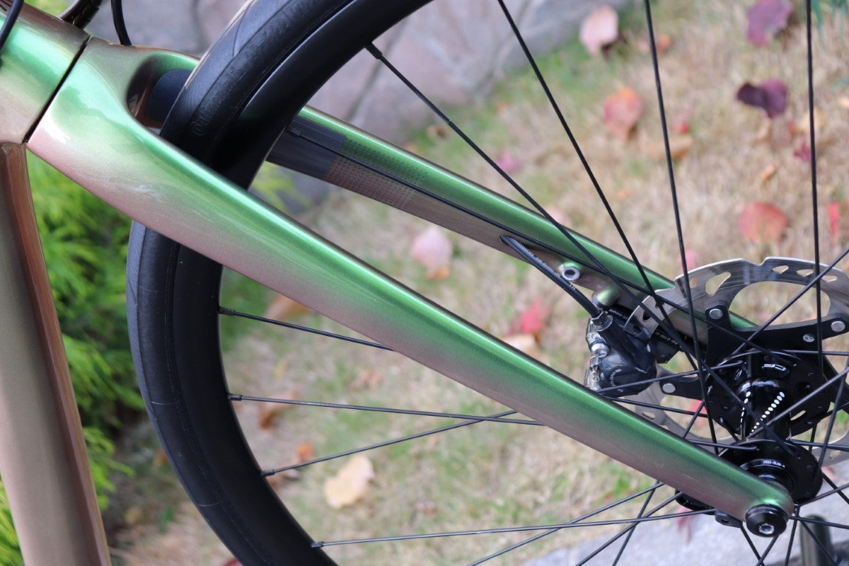 リールノブ 花梨瘤 レジン ハイブリッド シマノ 緑 キャノンデール CANNONDALE シナプス SYNAPSE CRB 2 RL 2023 48サイズ