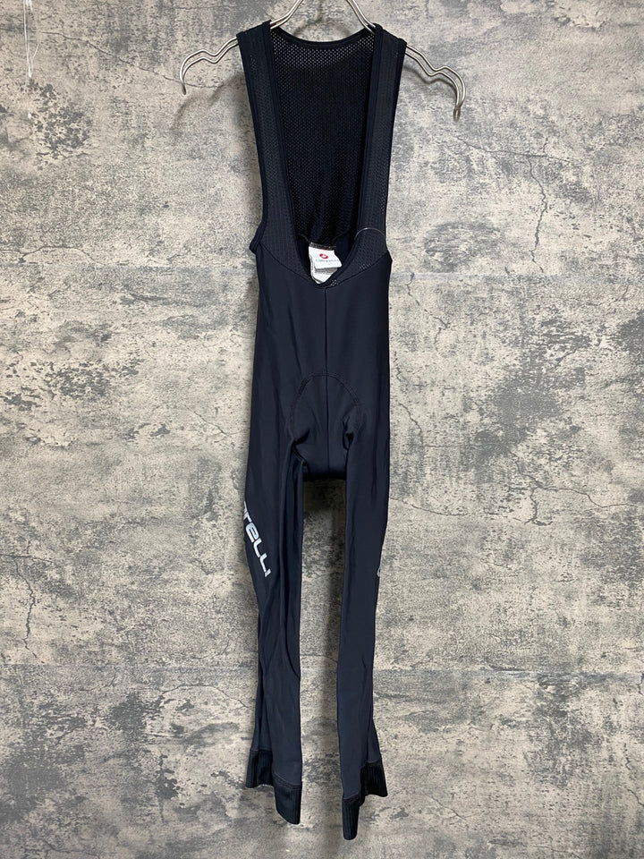 JJ471 カステリ CASTELLI ビブタイツ 黒 S 裏起毛