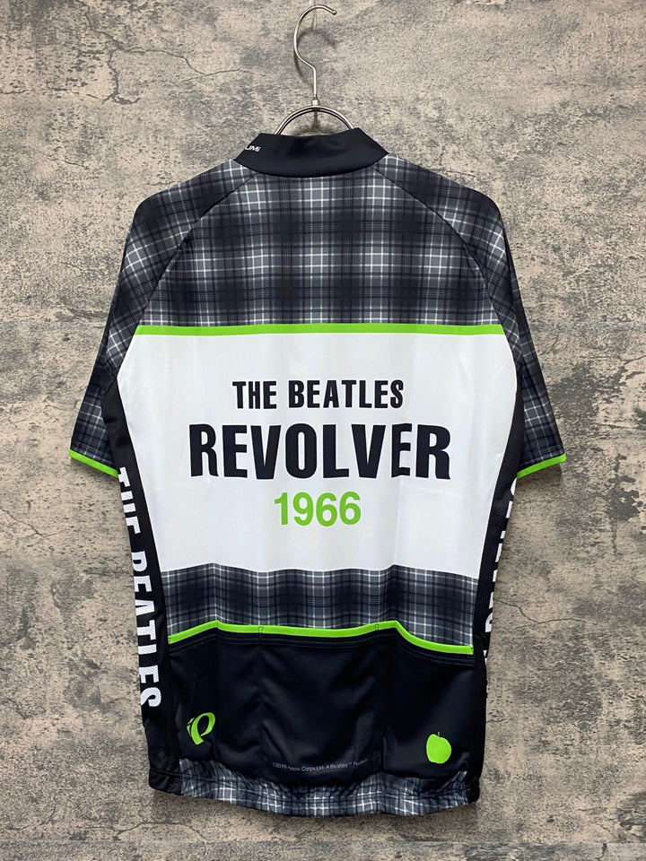 KA647 パールイズミ PEARL iZUMi 半袖 サイクルジャージ 黒 白 総柄 XL