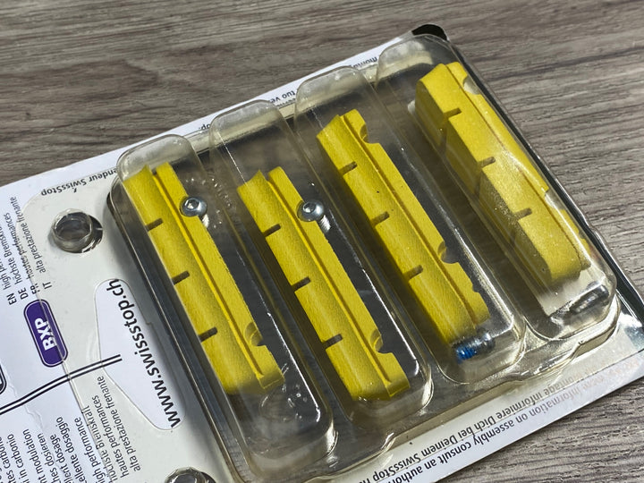 JX067 スイスストップ swissstop YELLOW KING Flash Pro カーボン ブレーキシュー セット シマノ/スラム用