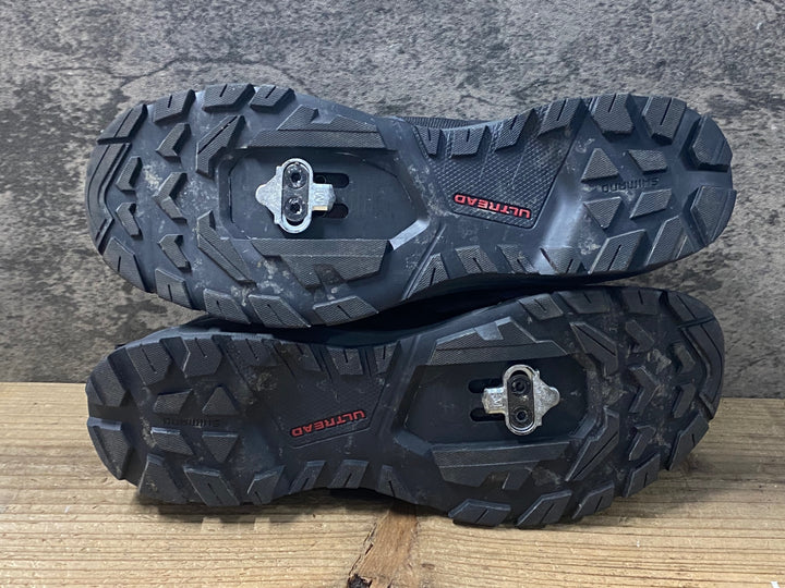 KL948 シマノ SHIMANO EX5 SH-EX500M ビンディングシューズ グレー 黒 EU44 SPD