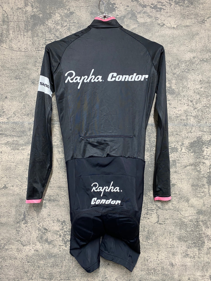 KD533 ラファ Rapha Condor 長袖 ワンピース サイクルジャージ 黒 XS