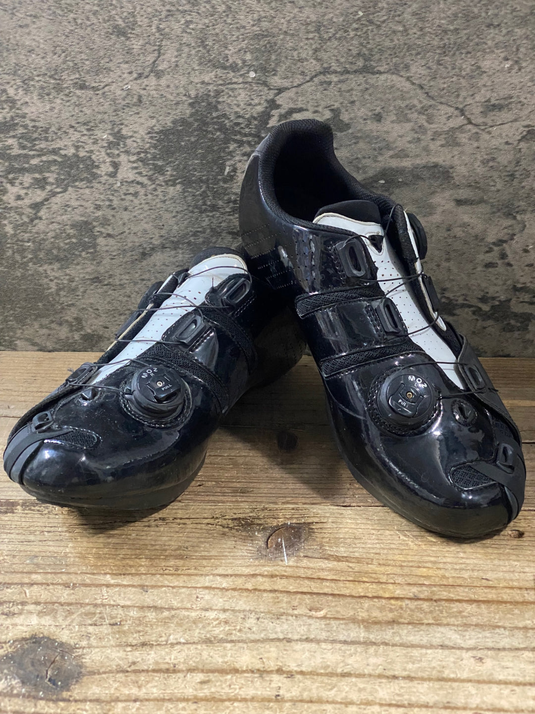 KJ194 リンタマン Lintaman ADJUST ROAD COMP ビンディングシューズ 黒 白 EU42