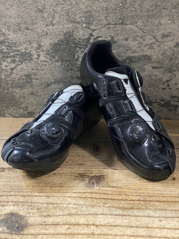 KJ194 リンタマン Lintaman ADJUST ROAD COMP ビンディングシューズ 黒 白 EU42