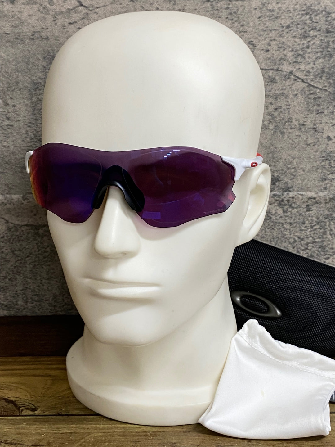 KC432 オークリー OAKLEY EV ZERO サングラス アイウェア 白赤 PRIZM ROAD ※レンズ傷