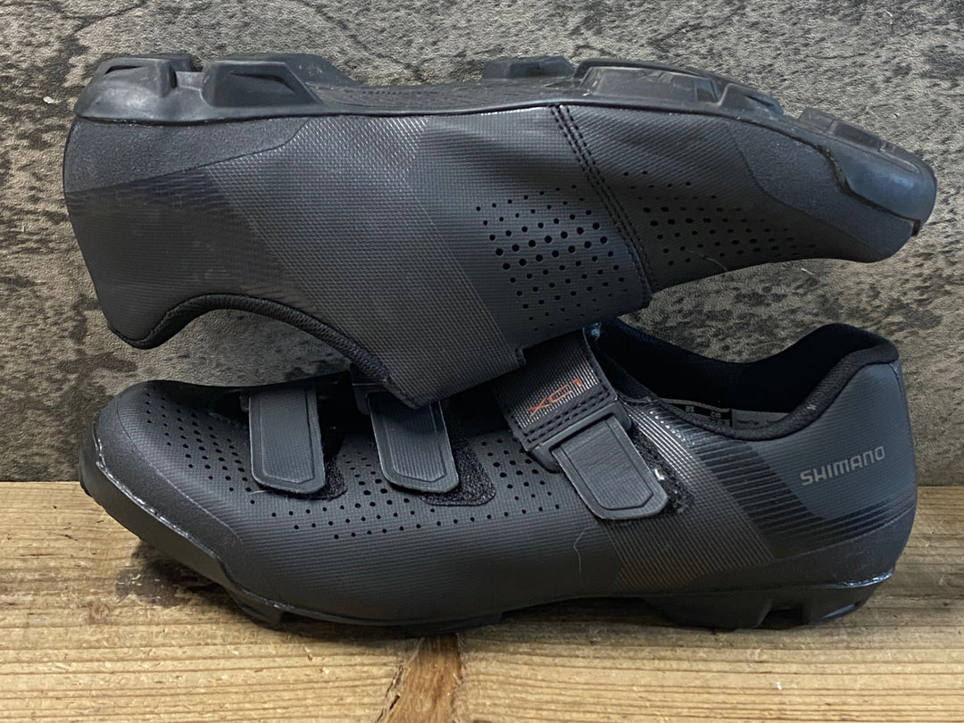 KH014 シマノ SHIMANO XC1 SHXC100M ビンディングシューズ 2穴 黒 EU43