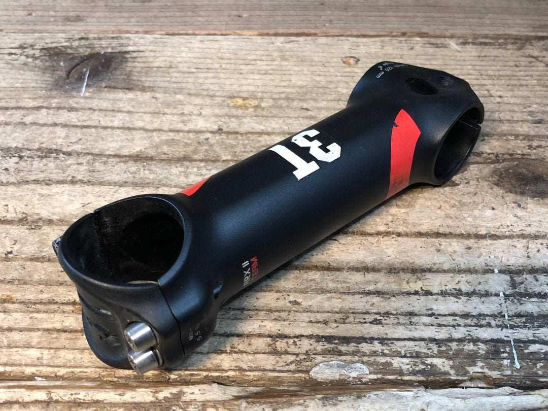 JU207 3T ARX Ⅱ PRO アルミ ステム 黒 120mm Φ31.8 OS 6° ※ハンドルクランプボルト錆び、非純正装着