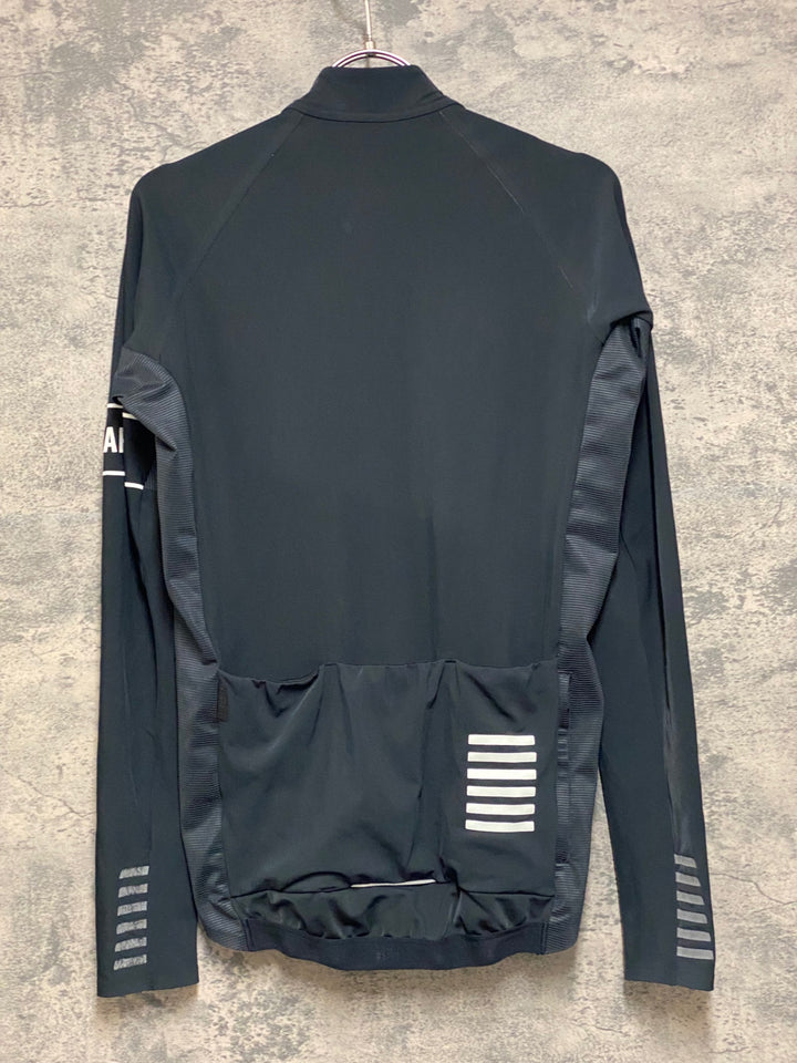 JO802 ラファ Rapha PRO TEAM LONG SLEEVE THERMAL JERSEY 長袖 サイクルジャージ 黒 S 裏起毛