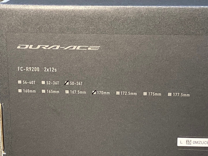 JR300 シマノ SHIMANO DURA-ACE FC-R9200 クランクセット 50/34T 170mm