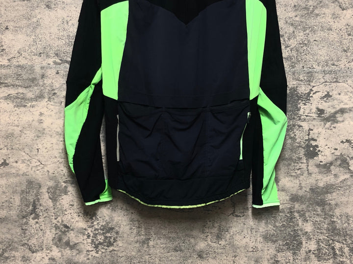 KO080 Q36.5 Hybrid Que Long Sleeve Jersey 長袖 サイクルジャージ 黒黄緑 S