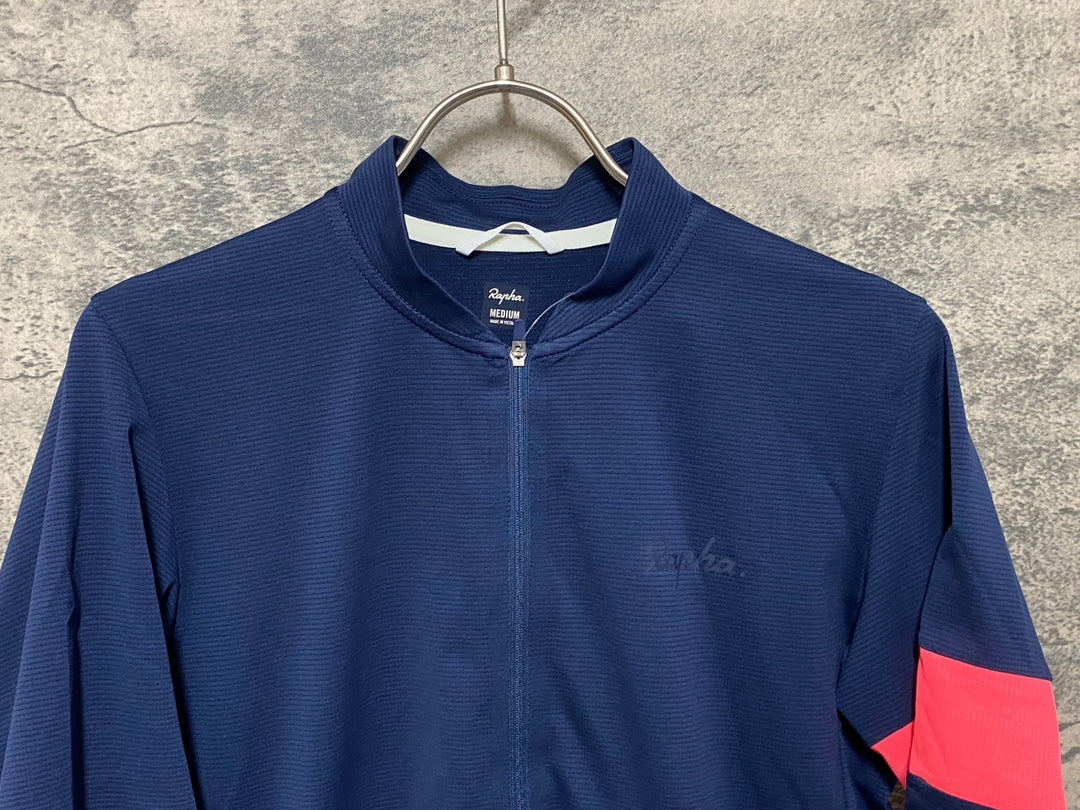 JP159 ラファ Rapha CLASSIC FLYWEIGHT JERSEY 半袖 サイクルジャージ ネイビー M