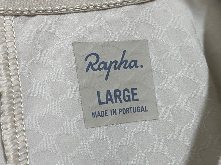 JM528 ラファ Rapha MEN'S PRO TEAM AERO JERSEY 半袖 サイクルジャージ オフホワイト L ※ほつれ