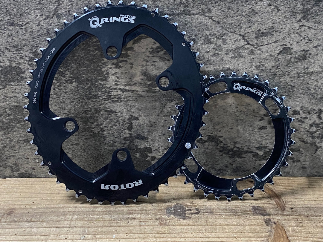 JK644 ローター ROTOR Q-RINGS チェーンリング 50/34T 楕円 BCD110 セット