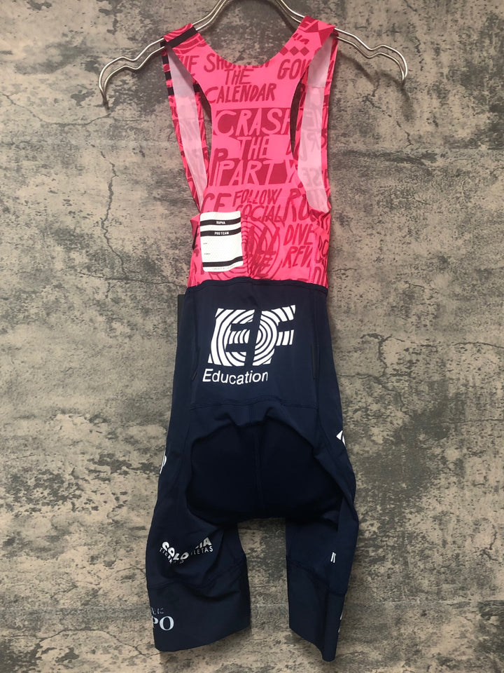 JE201 ラファ Rapha EF EDUCATION FIRST WOMEN'S PRO TEAM BIB SHORTS ビブショーツ ネイビー ピンク レディース XXS