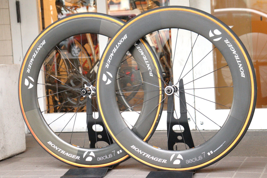ボントレガー BONTRAGER アイオロス AEOLUS 7 カーボン チューブラー ホイールセット シマノ11S/12S 【横浜店】