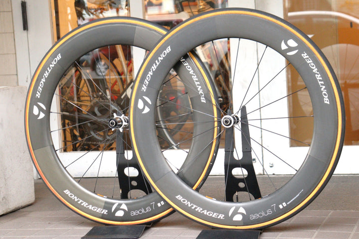 ボントレガー BONTRAGER アイオロス AEOLUS 7 カーボン チューブラー ホイールセット シマノ11S/12S 【横浜店】