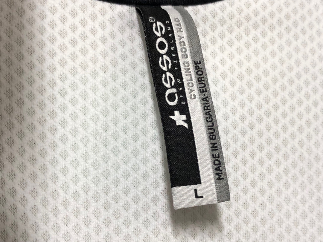 KM930 アソス assos iJ habu 5 長袖 サイクルジャケット 黒白 L 裏起毛 ※黄ばみあり