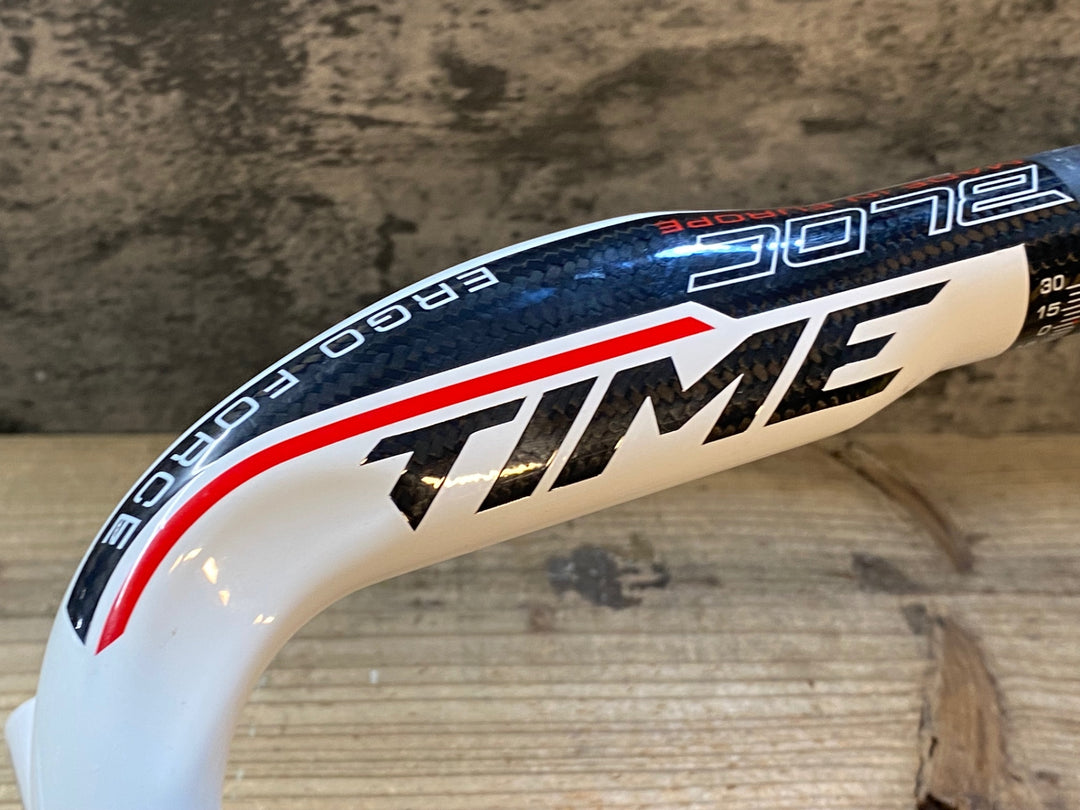 JT766 タイム TIME ERGO FORCE カーボン ドロップハンドル ホワイト 420mm(外-外)