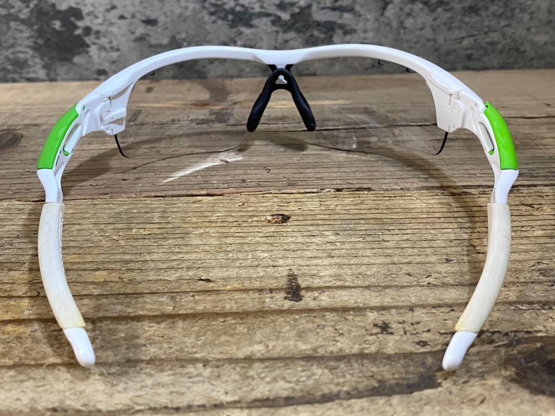 KH642 オークリー OAKLEY Cavendish RADAR LOCK サングラス アイウェア 白 緑 クリアレンズ PRIZMレンズ、緑レンズ付属