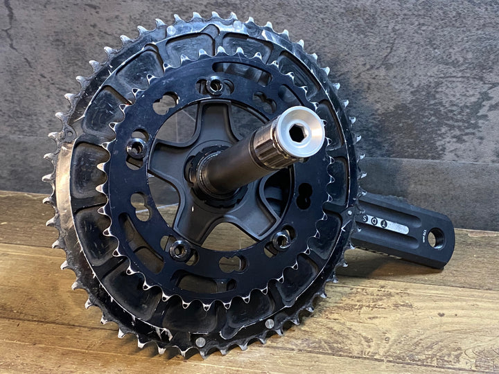 JN569 ローター ROTOR 3D クランクセット 24mmシャフト 170mm QRINGS 52/36 JAPANチェーンリング