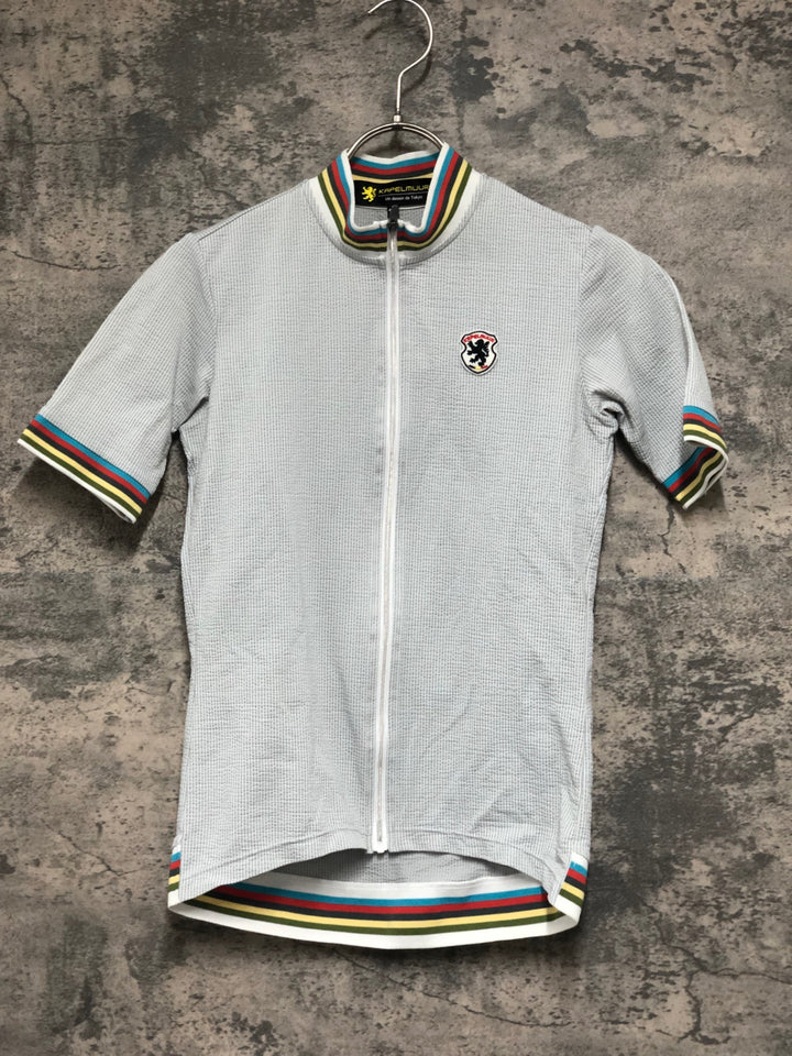 KM453 カペルミュール KAPELMUUR 半袖 サイクルジャージ グレー XS