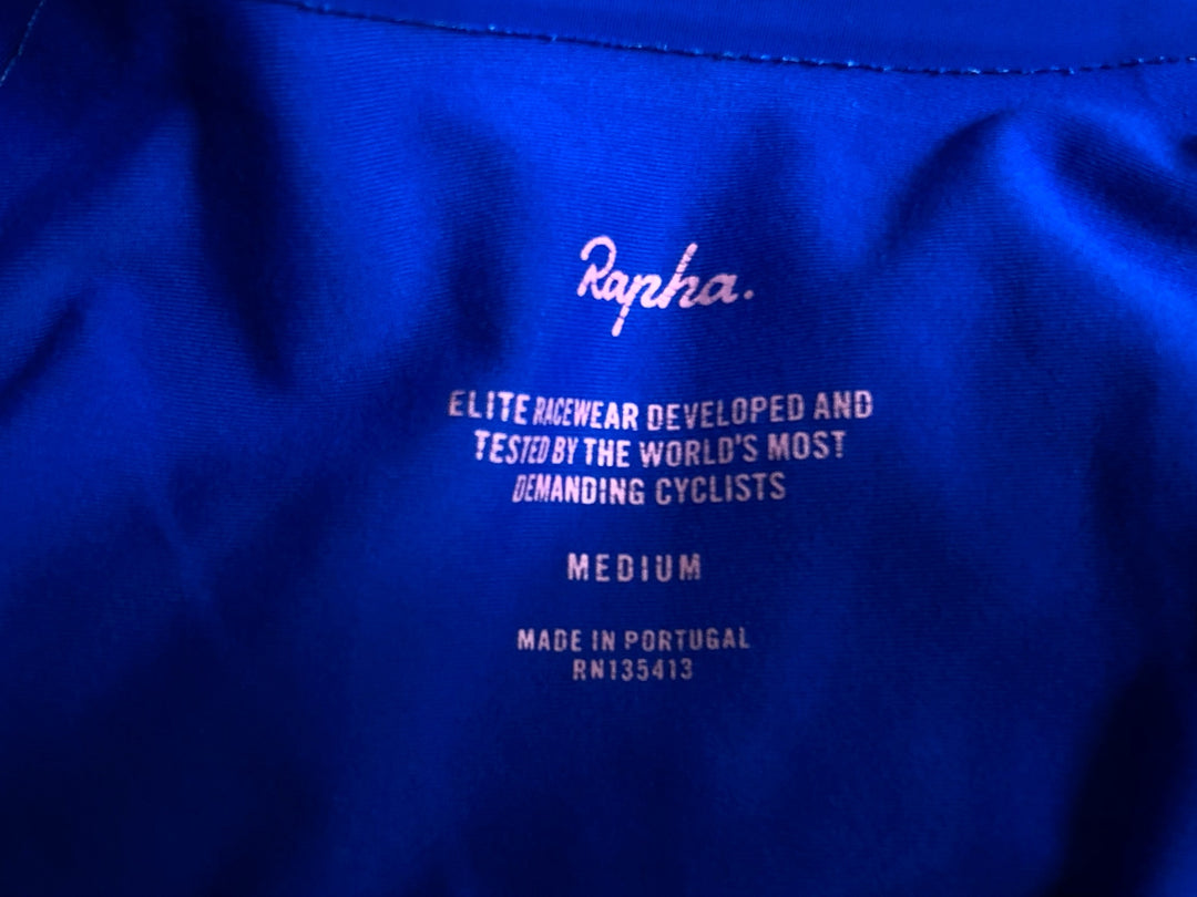 KN638 ラファ Rapha PRO TEAM LONG SLEEVE THERMAL JERSEY 長袖 サイクルジャージ 青 M 裏起毛