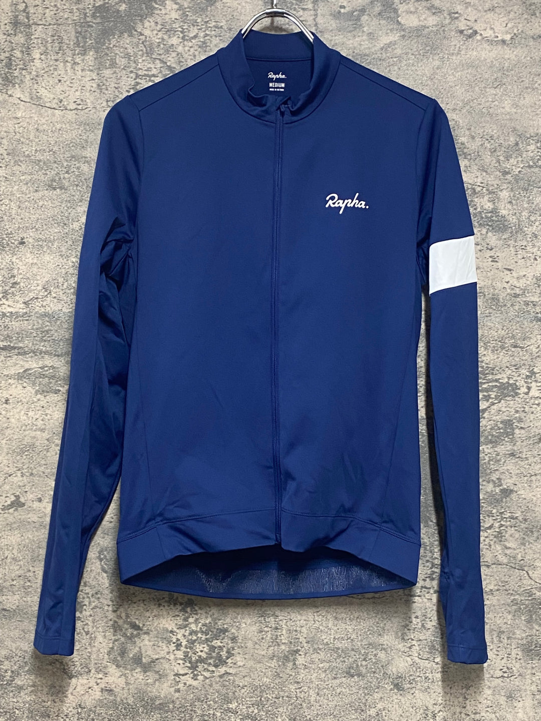 KJ128 ラファ Rapha MEN'S CORE THERMAL LONG SLEEVE JERSEY 長袖 サイクルジャージ ネイビー M