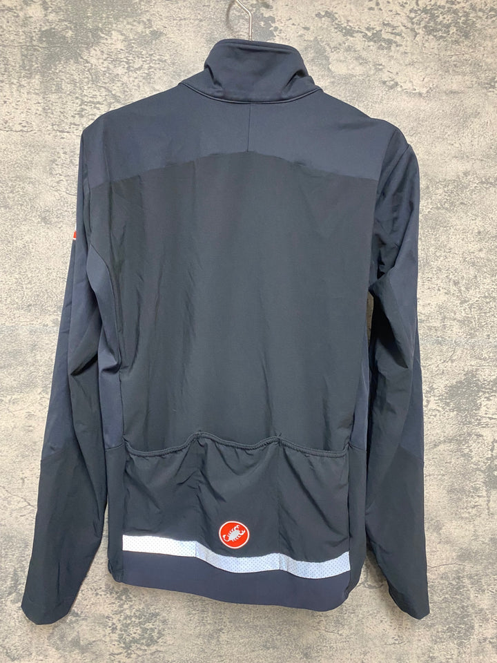KB696 カステリ CASTELLI ROSSO CORSA BETA RoS JACKET 長袖 サイクルジャケット 黒 M
