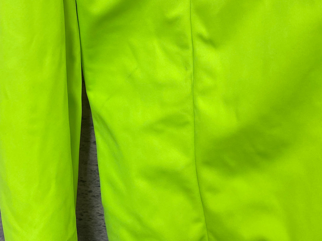 JS026 カステリ CASTELLI ROSSO CORSA ソフトシェル 長袖 サイクルジャケット 蛍光黄 L GORE-TEX 裏起毛