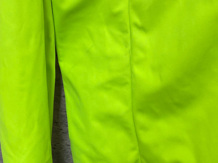 JS026 カステリ CASTELLI ROSSO CORSA ソフトシェル 長袖 サイクルジャケット 蛍光黄 L GORE-TEX 裏起毛