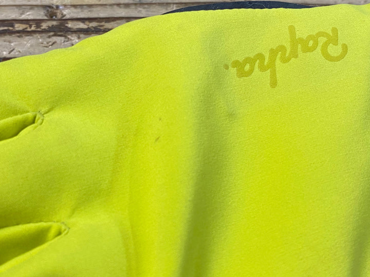 KL478 ラファ Rapha 長指 グローブ 黃 黒 M 裏起毛 ※動物の毛