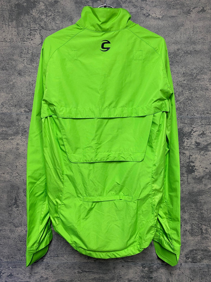 KE114 キャノンデール CANNONDALE モーフィスシェル 長袖 ウィンドブレーカー 黄緑 L/G