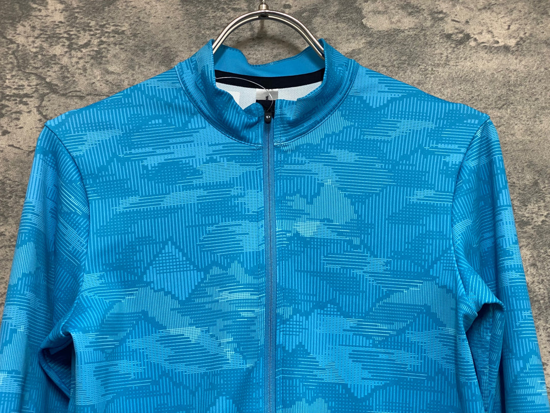 KF989 パールイズミ PEARL iZUMi 長袖 サイクルジャージ 水色 青 L