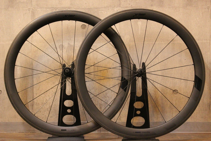 プライム PRIME プリマヴェーラ PRIMAVERA 50 カーボン チューブレスレディ ホイールセット シマノ 11/12S リム幅実測約20mm 【名古屋店】