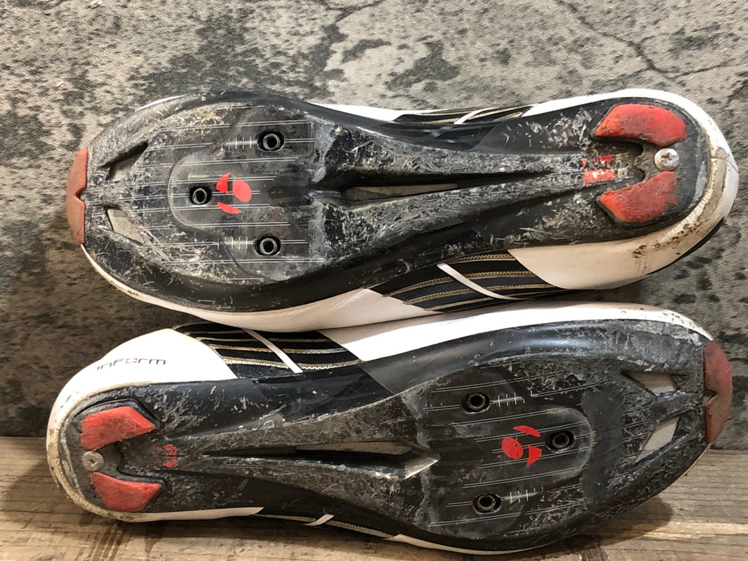 JT208 ボントレガー BONTRAGER XXX ビンディングシューズ 白 黒 EU39 ※ボアダイアル破損のためジャンク