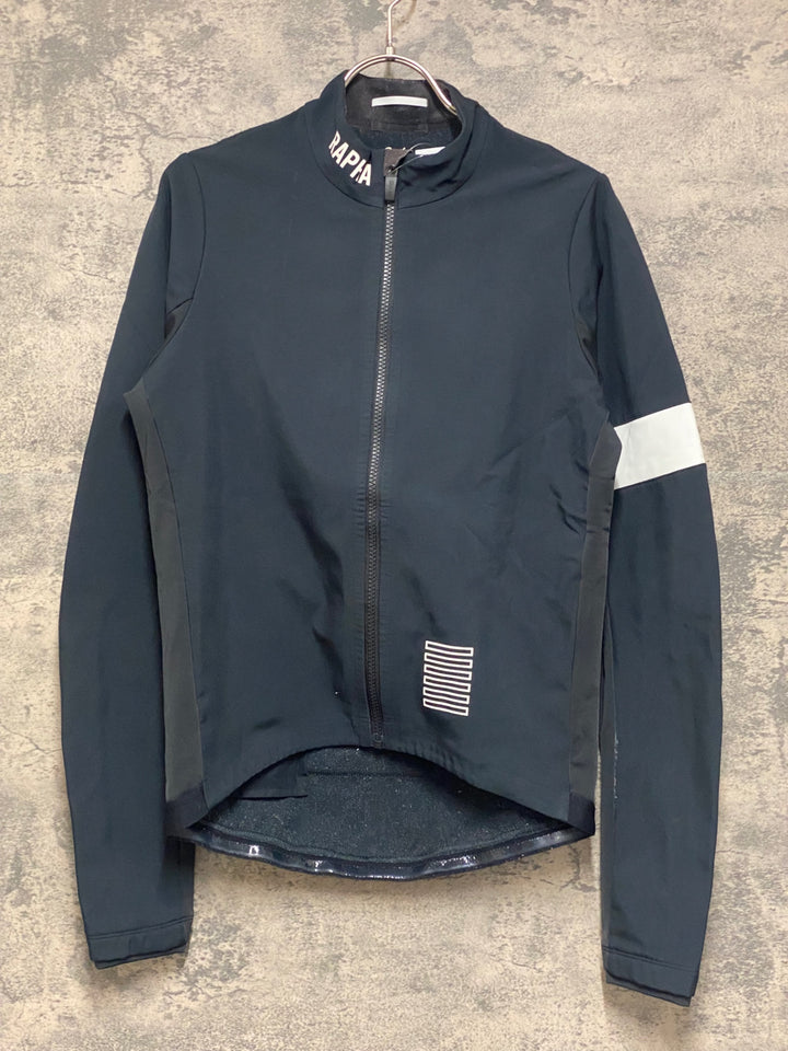 JP161 ラファ Rapha PRO TEAM TRAINING JACKET 長袖 サイクルジャケット 黒 M 裏起毛 ※起毛,毛玉
