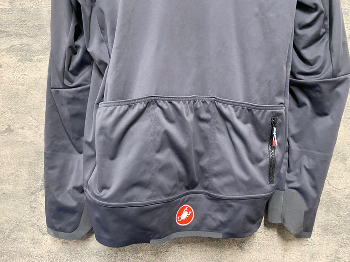 KA688 カステリ CASTELLI 長袖 ウィンドブレーカー グレー L
