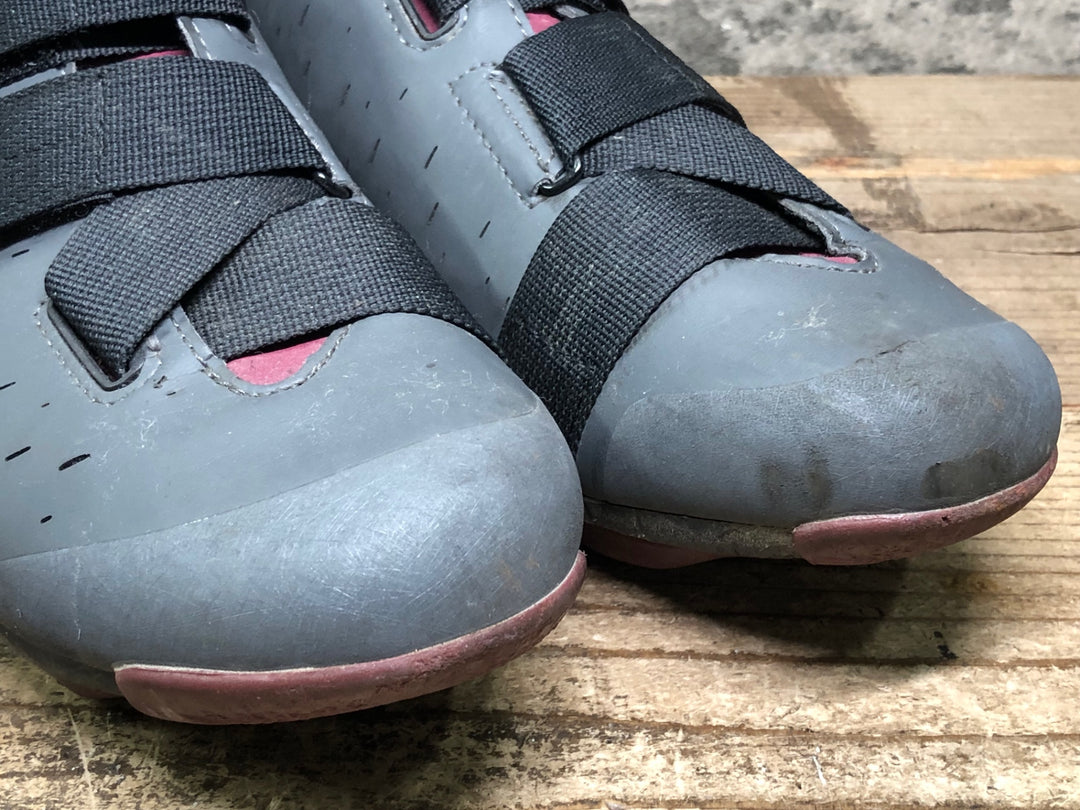 JI819 フィジーク fizik テラ TERRA POWERSTRAP X4 shors ヴィンディングシューズ 2穴 グレー EU42.5