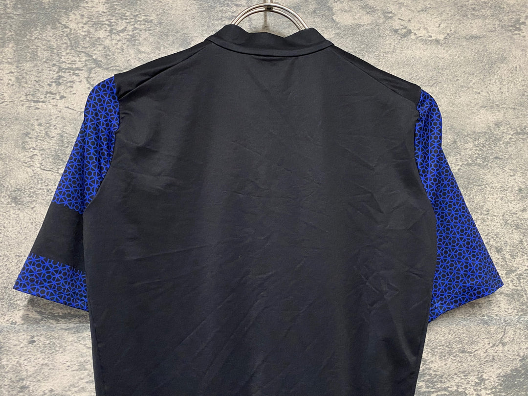 KD479 ラファ Rapha CLUBHOUSE MERCH MIDWEIGHT JERSEY 半袖 サイクルジャージ 黒 ネイビー S ※タグカット